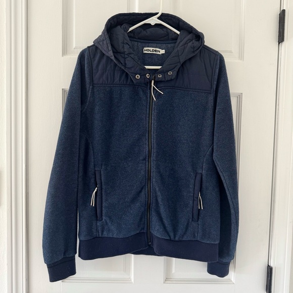 Holden Jackets & Blazers - Holden Outerwear Navy Blue Hooded Fleece